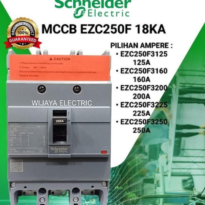 nyomanpauz / Breaker Mccb 160a 3p Schneider EZC250F 3160 /  mccb 3phase 160ampere Schneider original