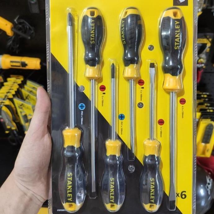 NEW Stanley Obeng Plus Minus 6 Pcs Set Stanley STMT66672 Cushion Grip S