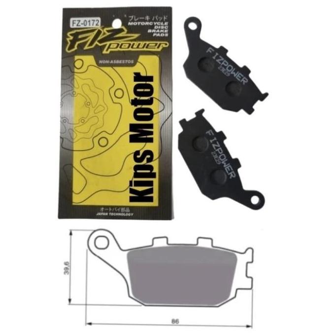 KAMPAS REM BELAKANG NISSIN HONDA CRF 1000 1100 AFRICA TWIN FIZ POWER FZ 0172 BEST SELLER