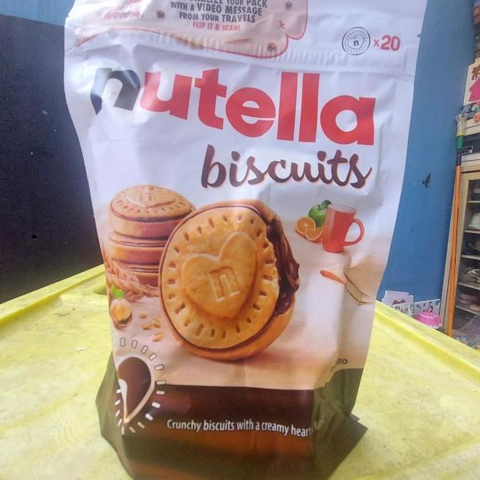 Nutella Biscuit Isi 20 Pcs (276Gr) - Nutella Biskuit Coklat
