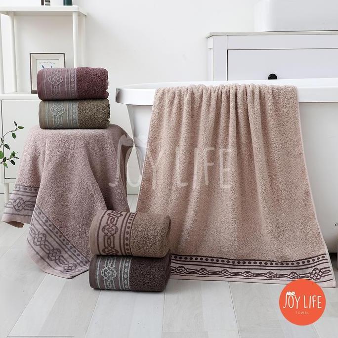 Joy Towel Handuk Mandi Katun 70x140 Handuk Dewasa Motif Maple Tebal Merek SARANG LEBAH