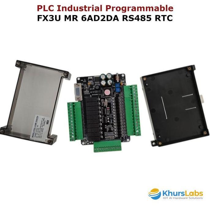 PLC RS232 RS485 FX3U 14MR 24MR 30MR 48MR 6AD2DA WITH RTC SUPPORT GX WORK MODBUS RTU WE27