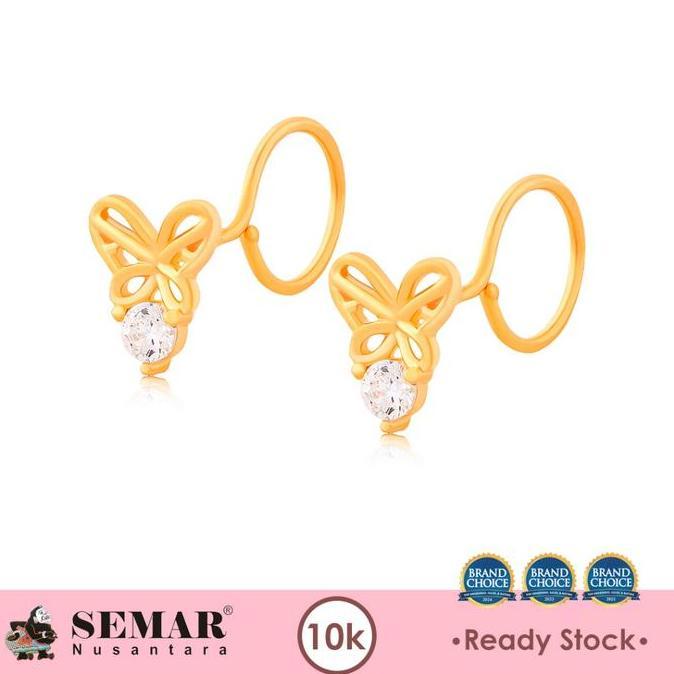 Tevanikarya - Anting Emas Toge Aquilla Butterfly Gold 10K Semar Nusantara