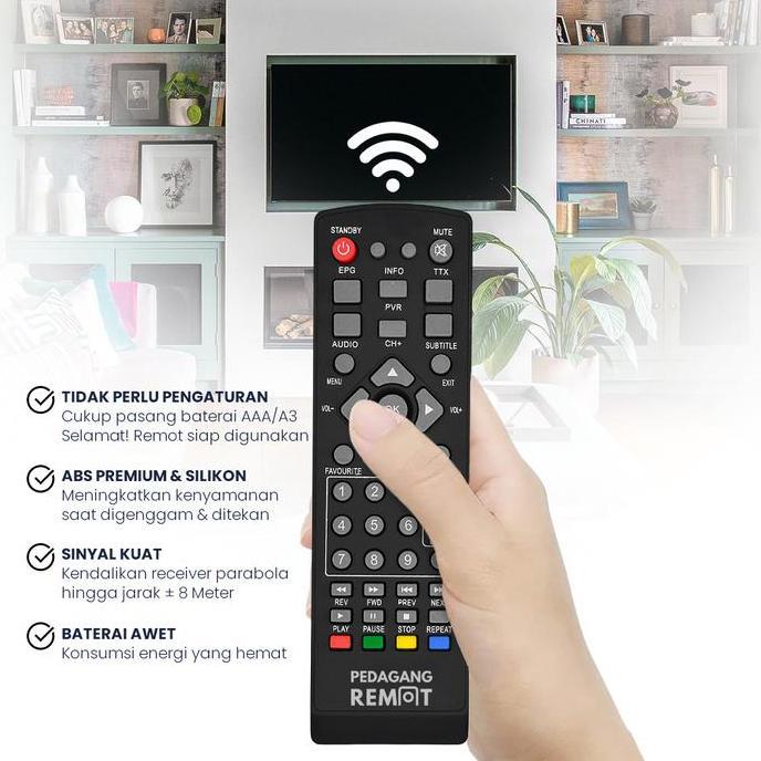 Remot Remote Receiver Parabola Super HD HD 168 GOL DVB T2 (Gardiner Optus Lgsat)