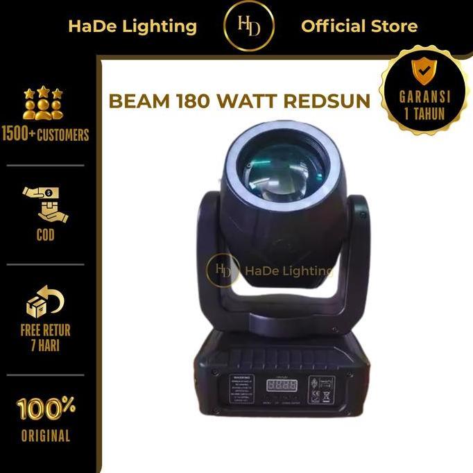 Beam 180 Watt Redsun - Lampu Beam Mini Bergerak 180 Watt Led Ring