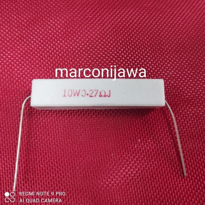 Resistor 10wat 0.27 ohm putih tw