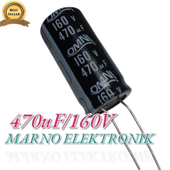 ELCO CAPASITOR 470UF 160V 470 UF 160 V 470 MIKRO MICRO KAPASITOR VOLT A2162