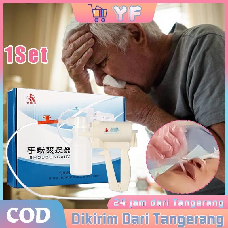 leles 1Set Suction Dahak Manual Alat Penyedot Dahak Dewasa Lansia Alat Sedot Dahak