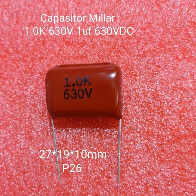 capasitor milar 1.0K 630V 1uf 630V P26