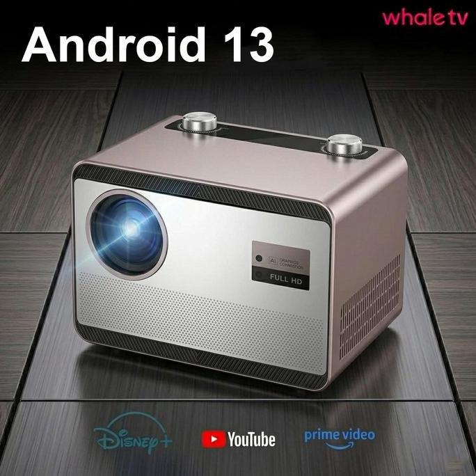 Proyektor Cheerlux C58 Android Tv 13 Whaleos 6000 Lumens - Premium Visual 4K Hdr10 - Auto Focus