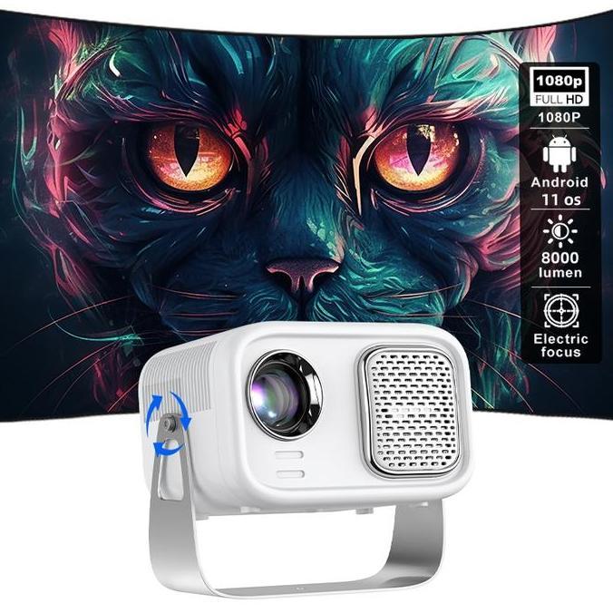 Qiaolet K1A Projector Mini 8000 Lumens Android Projector 5G Wifi Android 11 Proyektor