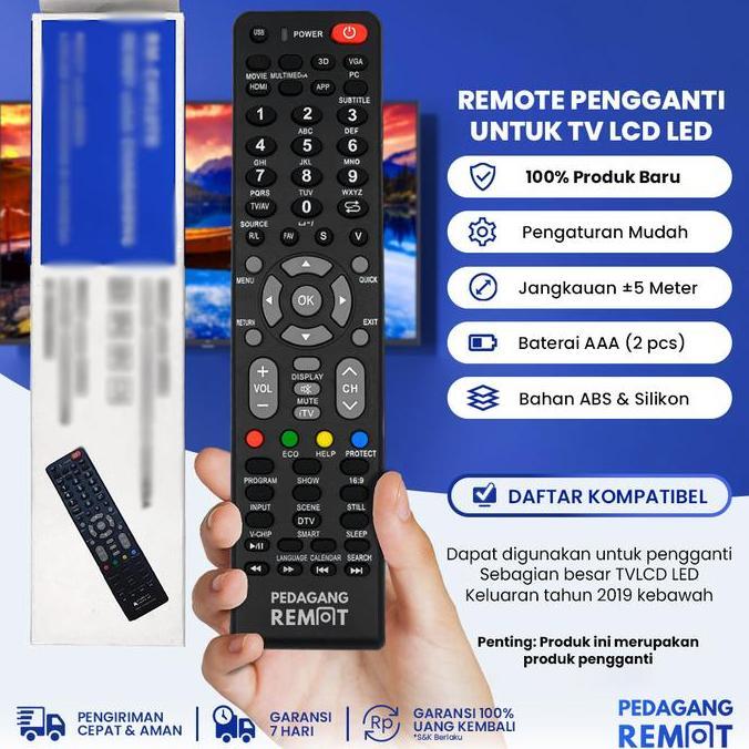 Remot Remote TV 668CH LCD LED Smart TV Multi Universal