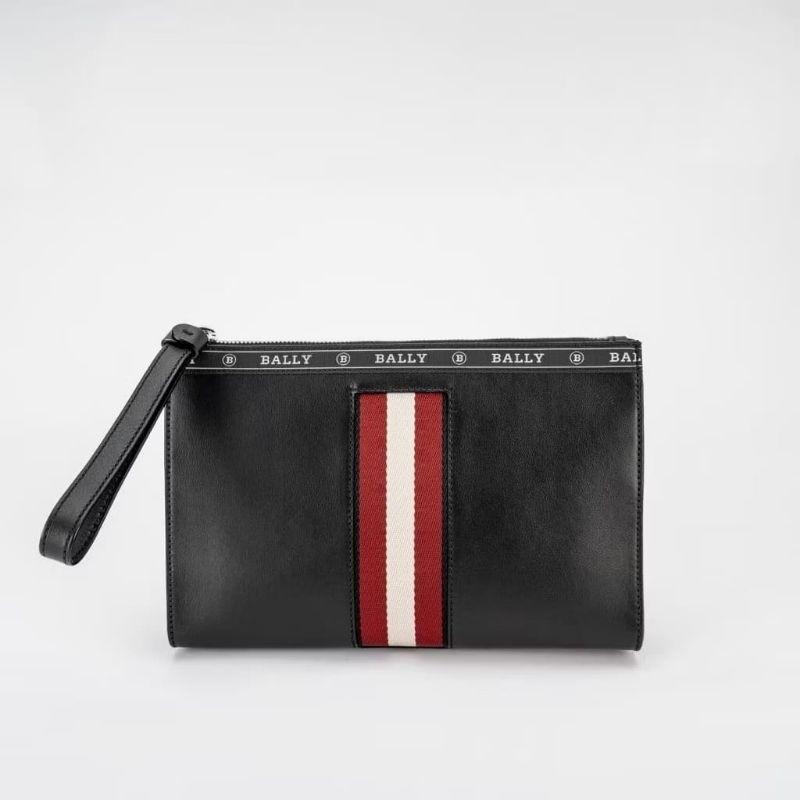 Clutch Bally Haig Pouch Leather 100% Authentic