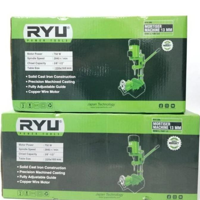 Ryu RMM13 Mortizer chisel mesin bobok kayu RMM 13 mortiser bor petak