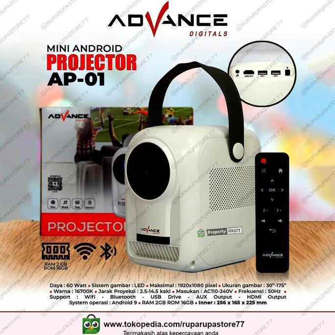Mini Android Projector Advance Ap 01 Smart Projector Portable