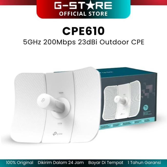 BEBAS ONGKIR - TPLINK CPE610 5Ghz 300Mbps Outdoor CPE-PHAROS Metal Router