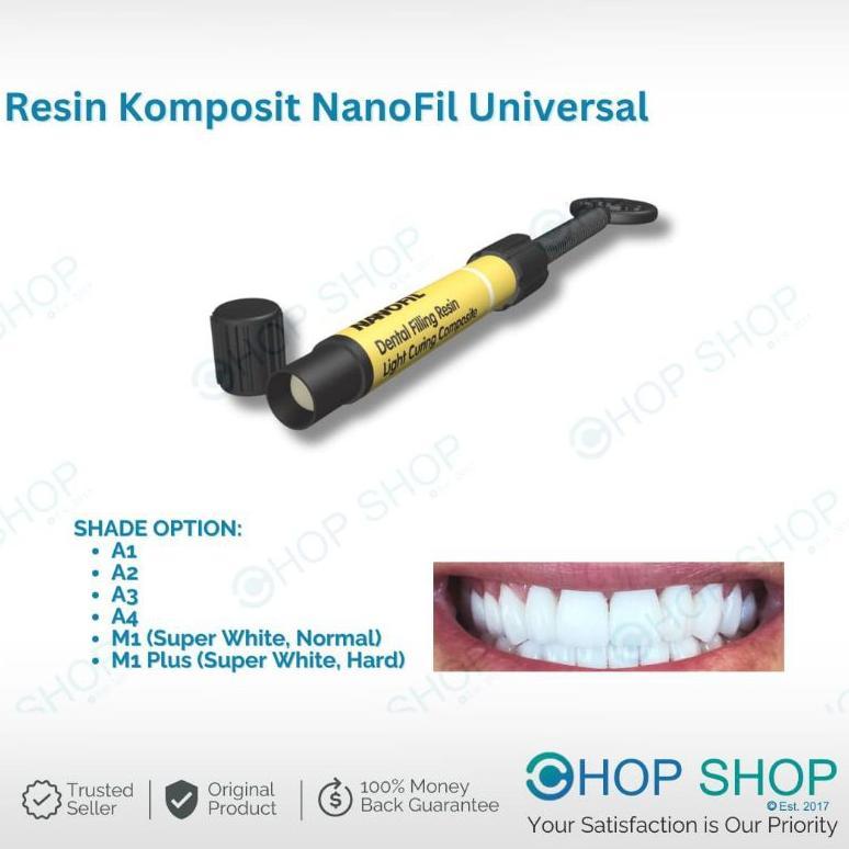 ORIGINAL Resin Komposit NanoFil Universal Composite - Composit Veneer Vinir Vener A1 A2 A3 M1 Super 