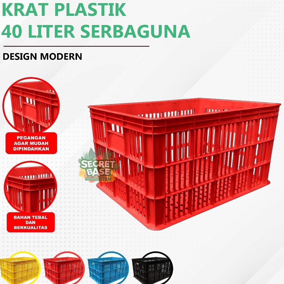 Krat 40 Liter - Krat Piring Buah / Keranjang Pakaian / Krat Serbaguna