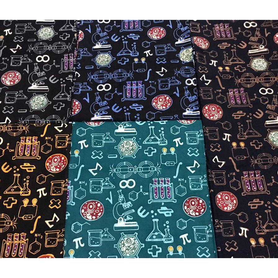 Batik Ipa Motif Matematika Fisika Kimia Biologi Tulis Kombinasi Cap