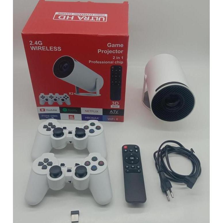 Projector Game 2-In-1 Android Game Projector 2In1 Android Wireless 2.4G Projector Game Hy 300