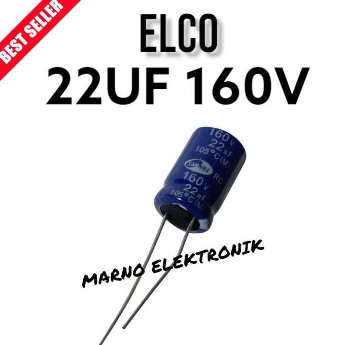 CAPASITOR KAPASITOR ELCO 22UF 160V 22 UF 120 V ASLI ORI ORIGINAL A2162