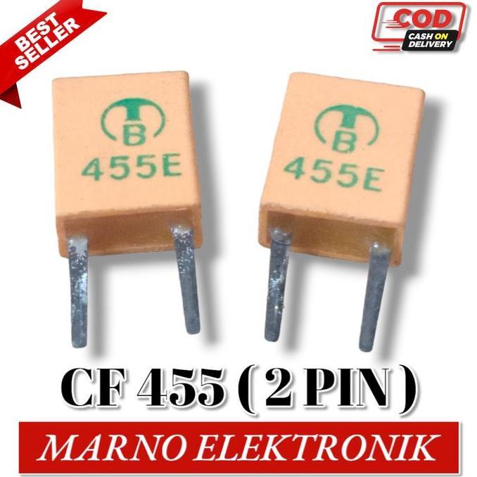 CERAMIC CRYSTAL FILTER CF455 CF 455 2 PIN 2 KAKI KERAMIK KRISTAL A2162