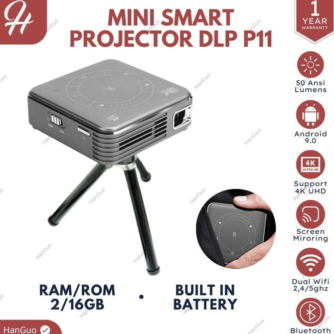 Dlp P11 Mini Projector Android | Projector Dlp P11 Android 9 Miracast