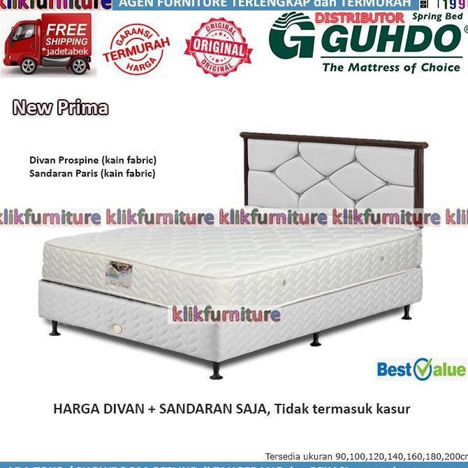 Divan + Sandaran (180x200cm) Guhdo Springbed Prospine Paris