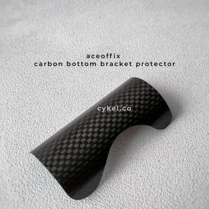 aceoffix carbon fiber bottom bracket protector folding bike frame