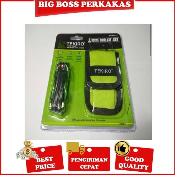 TEKIRO KUNCI SEPEDA SET 6 PCS /KUNCI L SEPEDA