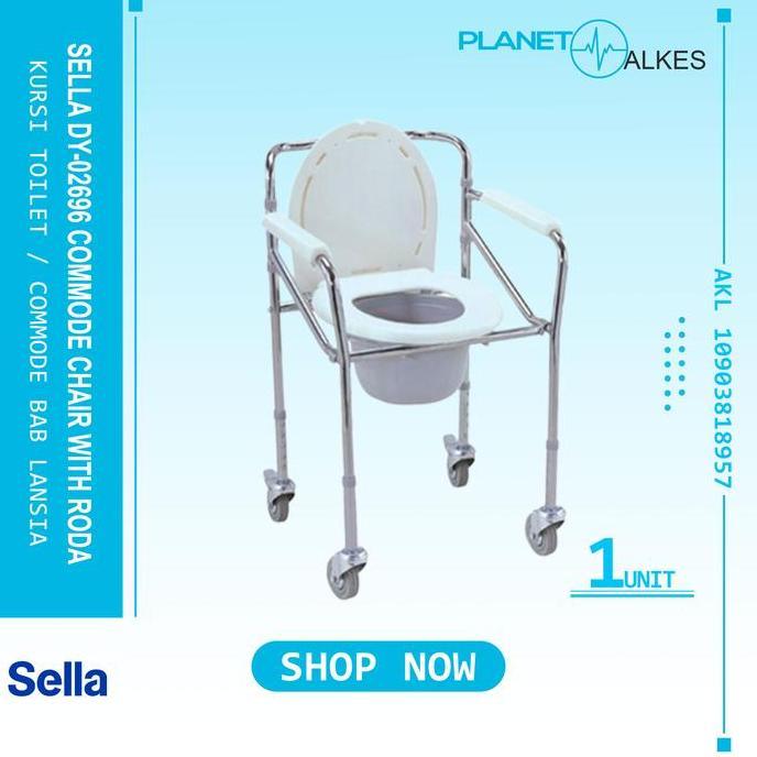 COMMODE CHAIR SELLA  RODA - KURSI TOILET - KURSI BAB SELLA commode Chair / Kursi BAB