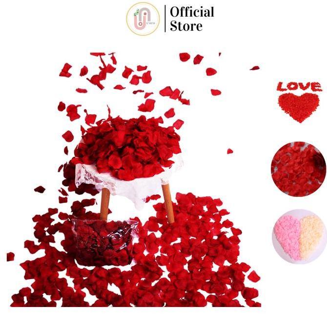 Tanaman Hias Kelopak Bunga Mawar Tabur Artificial Dekorasi Wedding