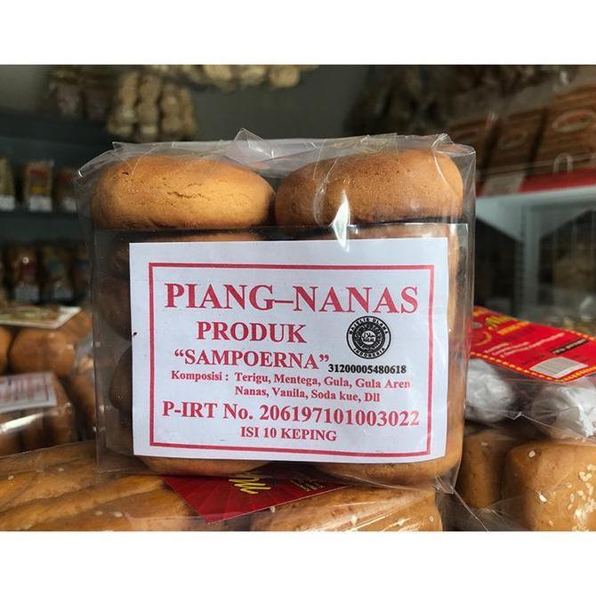 Ready Bong Li Piang Bangka Cap S isi 10 Halal / BongLiPiang Nanas Asli Bangka / Kue Nanas / Roti Pap