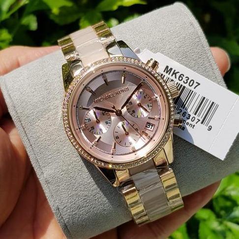 [ORIGINAL] MICHAEL KORS Jam Tangan Wanita MK6307 Rosegold Original