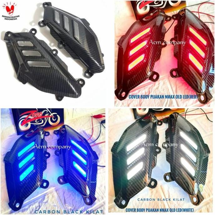 COVER TUTUP BODY SAMPING CARBON PLUS LED SENJA NMAX 155 2019 KE BAWAH READY
