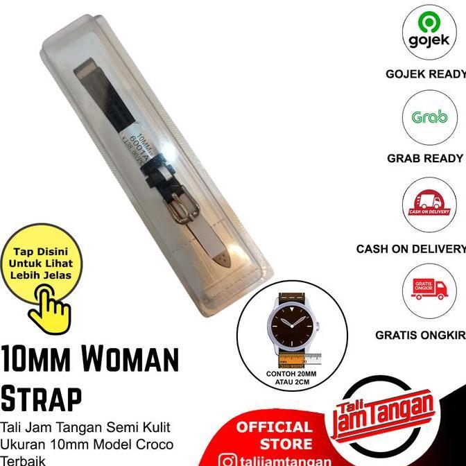 10mm Tali Jam Tangan Kulit Ukuran 10mm Untuk Jam Wanita