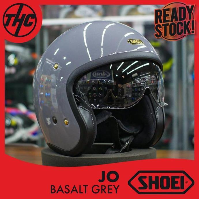 SHOEI JO BASALT GREY HELM HALF FACE CLASSIC