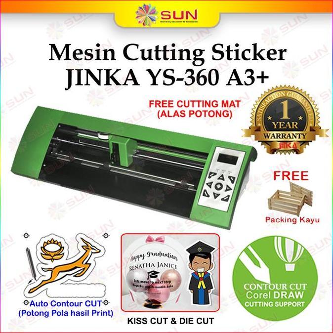 Korta- Mesin Cutting Sticker Jinka Ys-360 A3+ Corelldraw Auto Contour Cut
