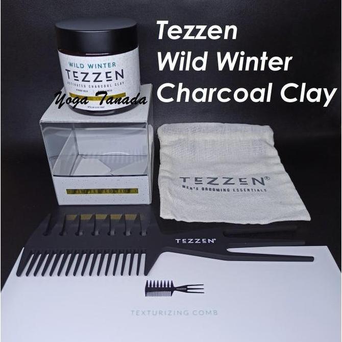 POMADE TEZZEN WILD WINTER ACTIVATED CHARCOAL CLAY LIMITED EDITION