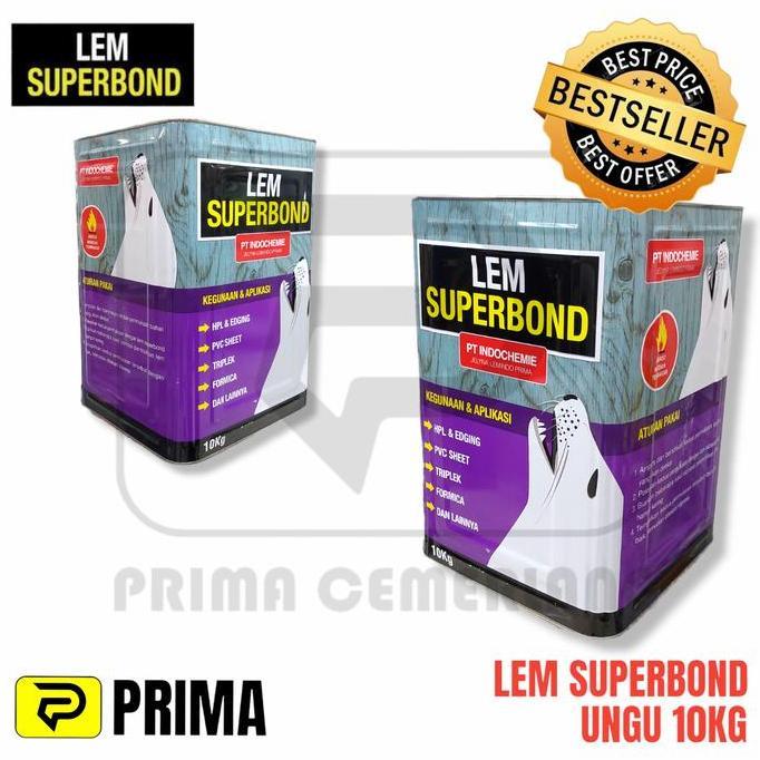 yunicv - LEM SUPERBOND UNGU 10KG / Lem PVC Sheet / Lem TACO Sheet / Lem Kayu Diskon