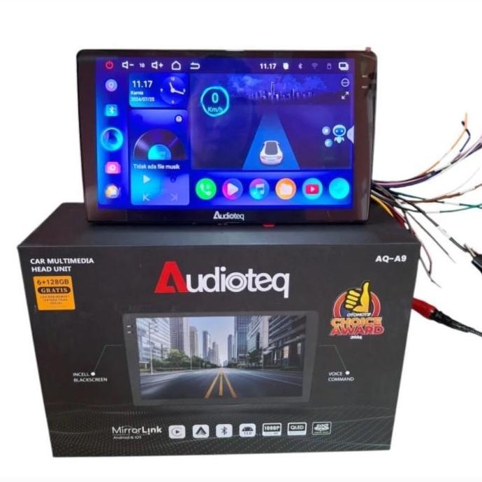 Termurah Headunit 9Inch Audioteq 6/128Gb Android Tv Mobil