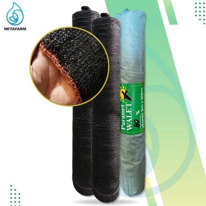 Jaring PARANET 80% lebar 3m Panjang 100m - Per Roll ( WALET )