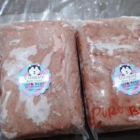 Dog Raw Food BEEF Sapi beku makanan anjing 1 kg