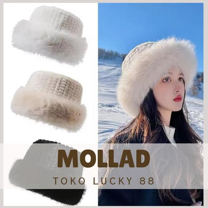 Chapu- Mollad Tl0169 Topi Bulu Musim Dingin Mongol Unisex Desa Hadiah Topi Winter Fur Faux Import Be