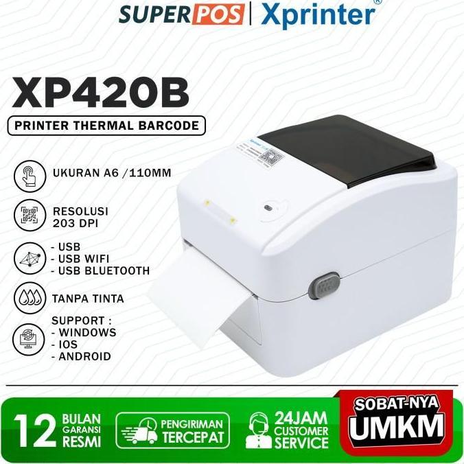 Printer Barcode Thermal Label Usb - Bluetooth - WIfi Xprinter Xp420B