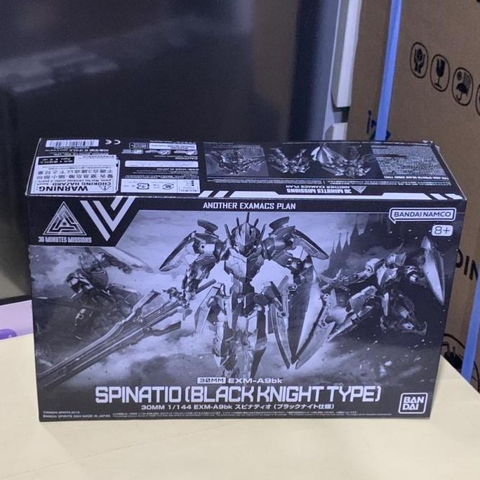 30MM EXM-A9bk Spinatio (Black Knight Type) 1/144 Model Kit Figure P-Bandai Toy