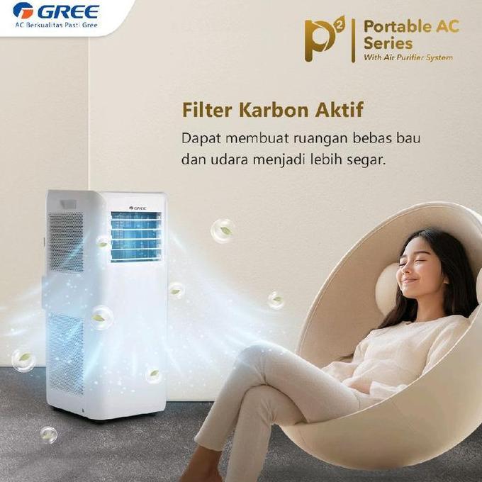 ernarahmatih - ac portable standing gree 1 pk with air purifier system