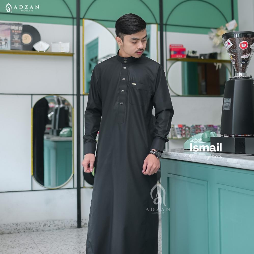 HOT DEALS Adzan Moslem - Jubah Gamis Thobe Slimfit Pria Ismail Warna Biru Langit