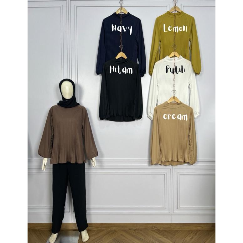 original blouse plisket / atasan plisket
