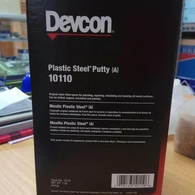 TERBARU - devcon A epoxy plastic steel 454gr type 10110 DEVCON 10110 454 gram